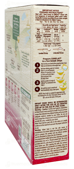 Nestle Cerelac Multigrain & Fruits From 12 To 24 Months Baby Cereal 300gm