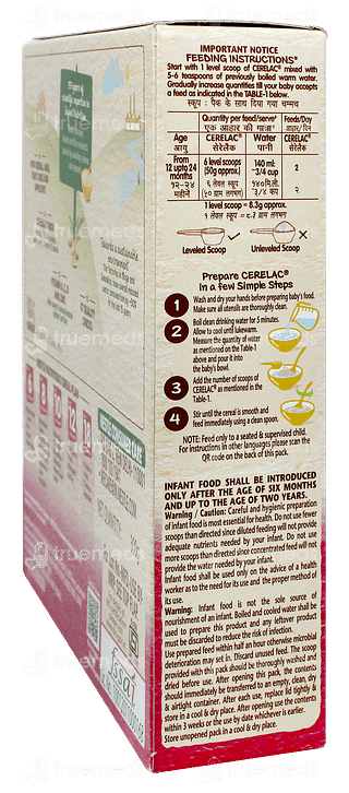 Nestle Cerelac Multigrain & Fruits From 12 To 24 Months Baby Cereal 300gm