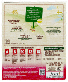 Nestle Cerelac Multigrain & Fruits From 12 To 24 Months Baby Cereal 300gm