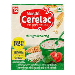 NESTLE CERELAC MULTIGRAIN DAL VEG FROM 12 TO 24 MONTHS BABY CEREAL 300GM
