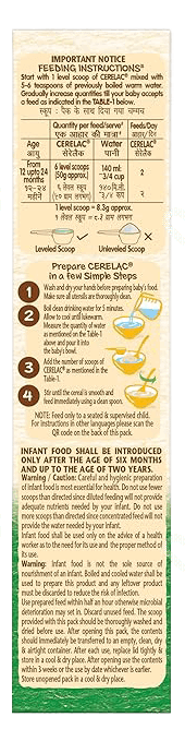 Nestle Cerelac Multigrain Dal Veg From 12 To 24 Months Baby Cereal 300Gm