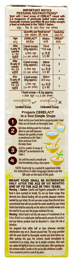 Nestle Cerelac Wheat From 6 To 24 Months Baby Cereal 300gm Nestle Cerelac Wheat From 6 To 24 Months Baby Cereal 300gm