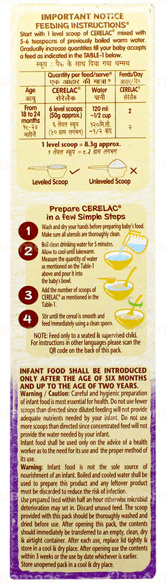 Nestle Cerelac 5 Grains & Fruits From 18 To 24 Months Baby Cereal 300gm