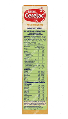 Nestle Cerelac Wheat Honey Dates From 10 To 24 Months Baby Cereal 300gm