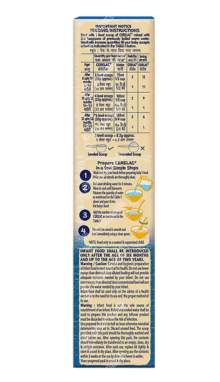 Nestle Cerelac Rice Vegetables From 8 To 24 Months Baby Cereal 300gm