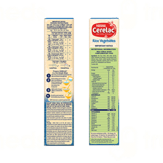 Nestle Cerelac Rice Vegetables From 8 To 24 Months Baby Cereal 300gm