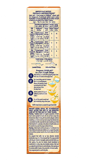 Nestle Cerelac Wheat Orange From 8 To 24 Months Baby Cereal 300gm