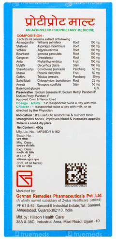 Protiprot Flavour Of Chocolate Malt 400gm