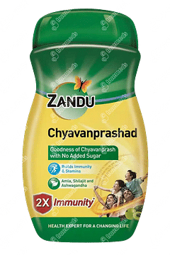 Zandu Chyavanprashad 2x Immunity No Added Sugar 450gm