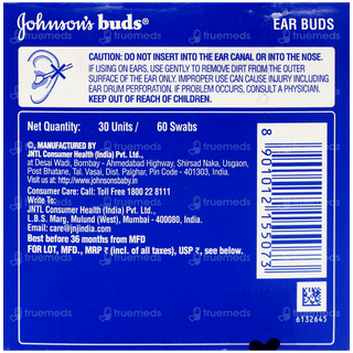 Johnsons Gentle Cleansing Buds 30