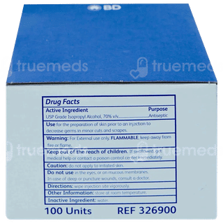 Bd Alcohol Swabs 100