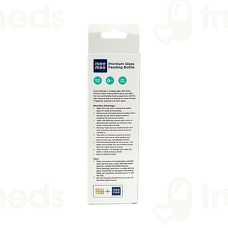 Mee Mee Premium Glass Blue 120ml Feeding Bottle 1