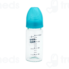 Mee Mee Premium Glass Blue 120ml Feeding Bottle 1