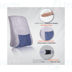Vissco 0121 Smart Orthopaedic Back Rest Universal Grey 1