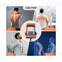 Vissco 0121 Smart Orthopaedic Back Rest Universal Grey 1