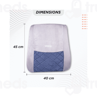 Vissco 0121 Smart Orthopaedic Back Rest Universal Grey 1
