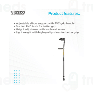 Vissco 0904ba Astra Plus Elbow Crutch Universal 1