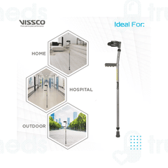 Vissco 0904bc Champ Max Elbow Fixed Handle Crutch Universal 1