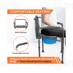 Vissco 0941 Comfort Folding Commode Walker 1
