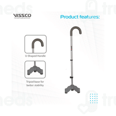 Vissco 906 Avanti U Shape Tripod Stick Universal 1