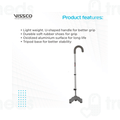 Vissco 906 Avanti U Shape Tripod Stick Universal 1