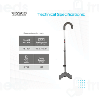 Vissco 906 Avanti U Shape Tripod Stick Universal 1