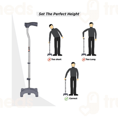 Vissco 909 Avanti L Shape Quadripod Stick Universal 1