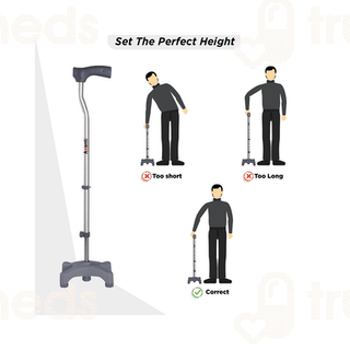 Vissco 909 Avanti L Shape Quadripod Stick Universal 1