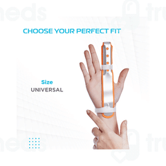 Vissco Core 0631 Finger Splint Long Universal Orange 1