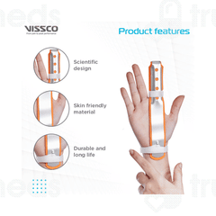 Vissco Core 0631 Finger Splint Long Universal Orange 1