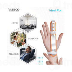 Vissco Core 0631 Finger Splint Long Universal Orange 1