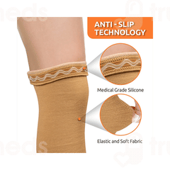 Vissco Core 0707 Varicose Vein Stockings Small Beige Pair 1