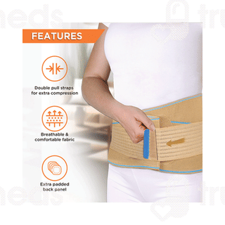 Vissco 0101 Sacro Lumber Belt Small Beige 1