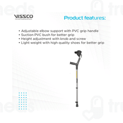 Vissco 0904ac Champ Max Elbow Crutch Universal 1