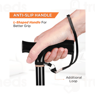 Vissco 2906 Avanti Plus T Shape Aluminum Stick Universal Black 1