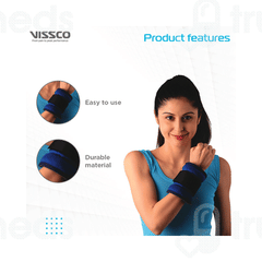 Vissco 2 Kg Wrist Weight Cuff Universal Blue 1