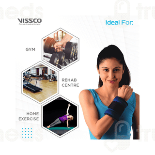 Vissco 2 Kg Wrist Weight Cuff Universal Blue 1