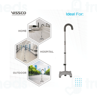 Vissco 908 Avanti U Shape Quadripod Stick Universal 1