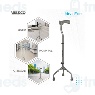 Vissco 978 Medipedic Tripod L Shape Stick Universal 1