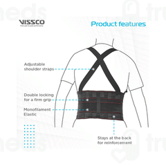 Vissco Core 0114 Industrial Back Support Xxl Black 1