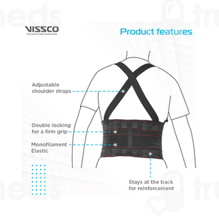 Vissco Core 0114 Industrial Back Support Xxl Black 1