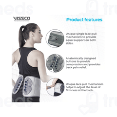 Vissco Core 0125 Flexi Lacepull Ls Belt Large Grey 1