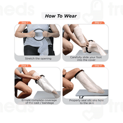 Vissco Core Cast Cover Leg From Ankle Upto Knee Universal Grey 1
