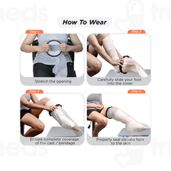 Vissco Core Cast Cover Leg From Ankle Upto Thigh Universal Grey 1