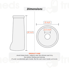 Vissco Core Cast Cover Leg From Ankle Upto Thigh Universal Grey 1