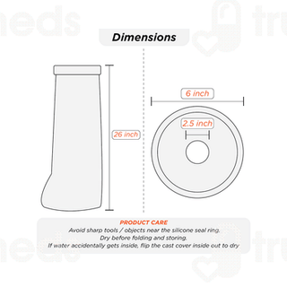 Vissco Core Cast Cover Leg From Ankle Upto Thigh Universal Grey 1