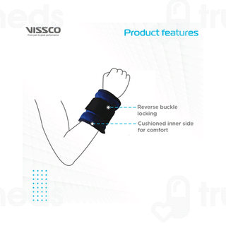 Vissco Half Kg Wrist Weight Cuff Universal Blue 1