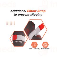 Vissco Pro Elbow Support With Strap 2620 Grey Medium 1