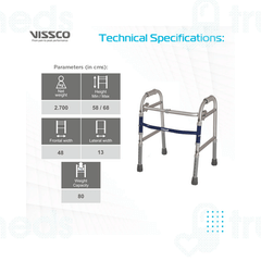 Vissco 3901 Champ Folding Walker Child Universal Grey 1