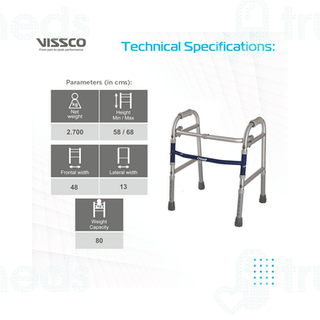 Vissco 3901 Champ Folding Walker Child Universal Grey 1